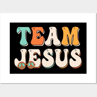 Team Jesus Retro Christian Posters and Art